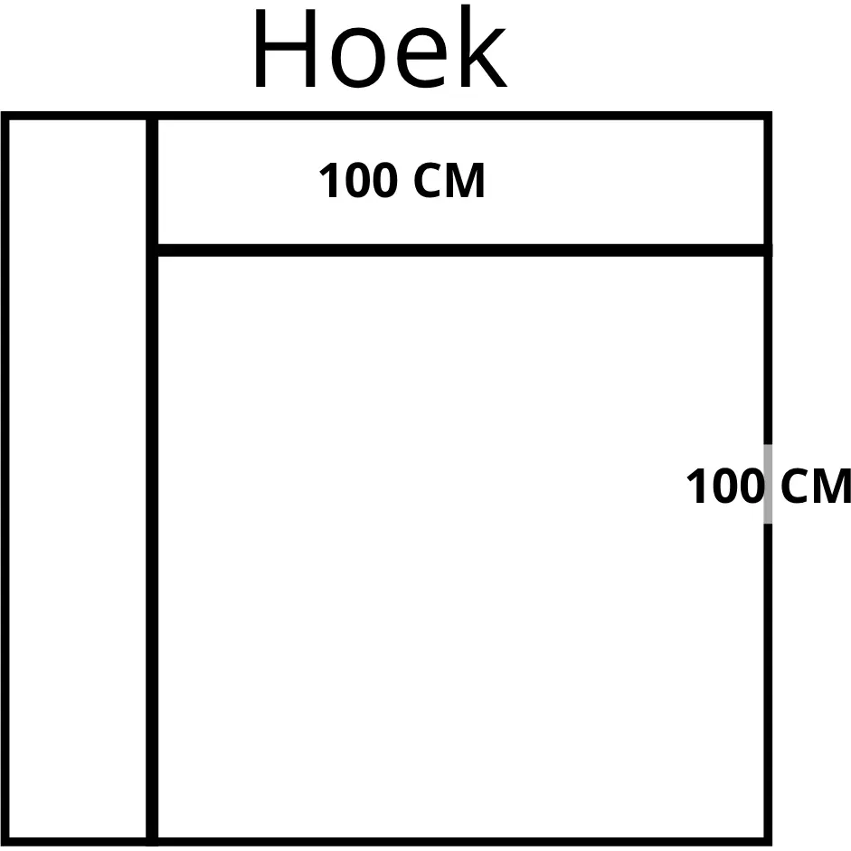 afbeelding van Leren elementenbank Match - hoekelement - Toledo Espresso (bruin) - poten staal zwart